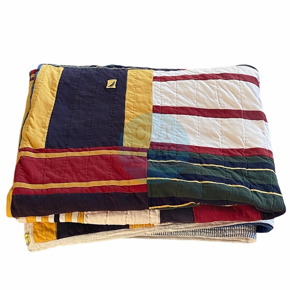 Nautica Bedding 9s Nautica Patchwork Quilt Blanket Poshmark